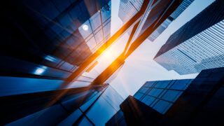 Skyscrapers from a low angle view